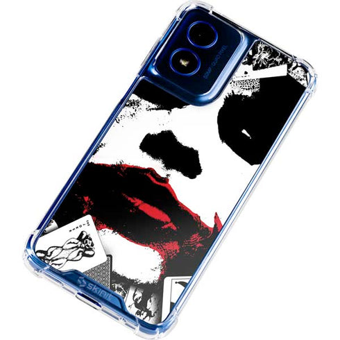 DC Comics The Joker Dark Knight Poster Art Moto G 5G (2024) Clear Case